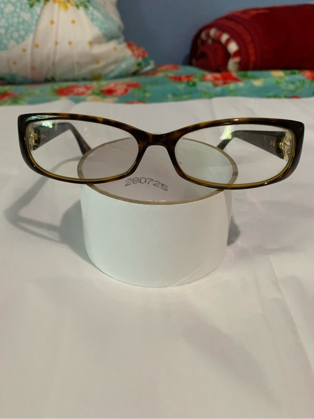 Gucci Interlocking GG Logo Tortoiseshell Rectangular Eyeglass Frames - Brown